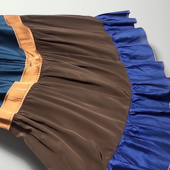 CESAR ARELLANES Multicolor Sleeveless Halter Dress Wrap Neck Size Small - Picture 11 of 14